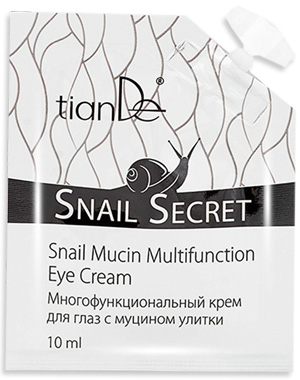 Многофункционален крем за очи със секрет от охлюви