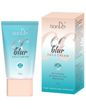 СС крем за лице с Blur ефект и SPG 20