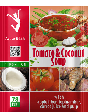 Доматена крем-супа с кокос