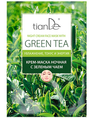 Крем-маска "Зелен чай"