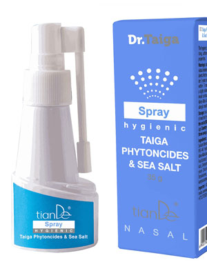 Хигиеничен спрей за нос с билки от Тайгата и морска сол