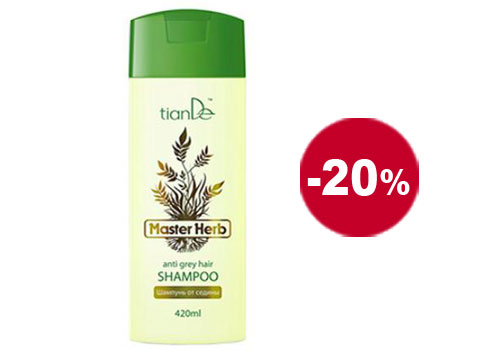 Шампоан против побеляване на косата "Master Herb"